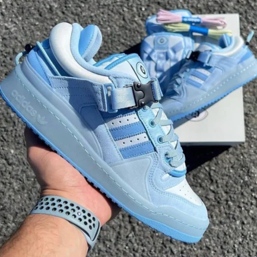 first copy adidas x Bad Bunny Forum Buckle Low "Blue Tint"